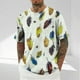 thumbnail image 2 of Camisetas de Manga Larga para Hombre de Algodón, Impresión Cuello Redondo Moda Casual Camisetas de Manga Corta para Diario Y Casual, 2 of 5