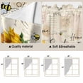 thumbnail image 5 of Yellow Sunflowers Swag Curtains for Kitchen/Bedroom/Living Room, Floral Bees Elegant Pastoral Botanical Scalloped Curtains 63 Inch Long, Window Swag Topper Curtains Valances 2 Panels Set 36"x63", 5 of 8