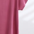 thumbnail image 5 of Hurxie Womens Cap Sleeve T Shirts Crewneck Loose Fit Crop Tops Summer Casual Tee Fashion Trendy Clothes Watermelon Red,4XL, 5 of 5