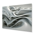 thumbnail image 2 of Designart "Endless Ripples in Grey" Modern Waves Metal Wall Art, 2 of 5