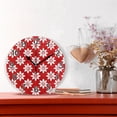 thumbnail image 2 of Ryvnso Red Flower Wall Clock Non Ticking Silent Kitchen Clock Battery Operated Clocks 10 inch, 2 of 7