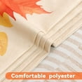 thumbnail image 4 of Fall Decorative Throw Pillow Covers 18x18 Inch, Set of 4 Pillowcases Pumpkins Maple Leaves, Autumn Harvest Thanksgiving Halloween Pillow Case for Farmhouse Home Couch Sofa(Beige), 4 of 6