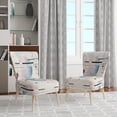 thumbnail image 2 of Designart "Pink Suprematism Ethereal composition" Chaise d'Appoint Abstraite Rose - Fauteuil Moderne pour Chambre, 2 of 7