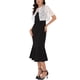 thumbnail image 4 of INSPIRAR CHIC Conjuntos de Fiesta para Mujeres Invitadas de Boda de 2 Piezas con Cárdigan de Encaje y Vestidos Maxi de Tirantes Espagueti S Negro, 4 of 6