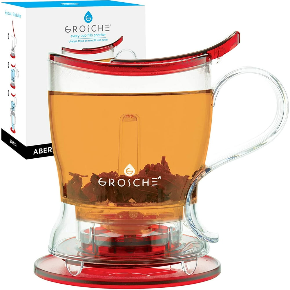GROSCHE Aberdeen PERFECT TEA MAKER Tea pot with coaster, Tea Steeper