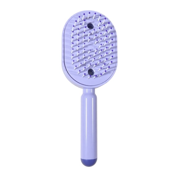 Electric Spray Air Cushion Massage Comb, 2026 Upgrade Enhanced Fog Coverage and Longer, Electric Steam Brushs for Hair, Rechargeable Steam Hair Straightener(Purple)