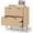 Oak, variant on ROVSUN 2 Drawer File Cabinet with Lock, Rolling Wood Filing Cabinet for Letter Files and Printer Stand, Rustic Brown