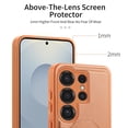 thumbnail image 4 of for Samsung Galaxy S25 Ultra Magnetic Phone Case with Wristband, Magnetic Case [Support Wireless Charging] PU Leather Hard PC Slim Shockproof Protective Cover for Samsung Galaxy S25 Ultra, Brown, 4 of 9