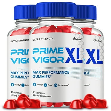 Prime Vigor XL Gummies for Men, Maximum Strength Formula, Prime Vigor XL Male Gummy Supplement, All Natural Premium Formula (3 Pack)