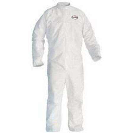KLEENGUARD* A30 BREATHABLE SPLASH AND PARTICLE PROTECTION COVERALLS, FRONT ZIPPER WITH 1 IN. FLAP, W