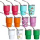 thumbnail image 1 of Vaso de Chupito 3 Onzas(88ml) con Popote y Tapa, 12 Vasos de Chupito de Sublimación de Acero Inoxidable para Bodas, Fiestas, Whisky, Cócteles, Vasos Reutilizables, 1 of 9