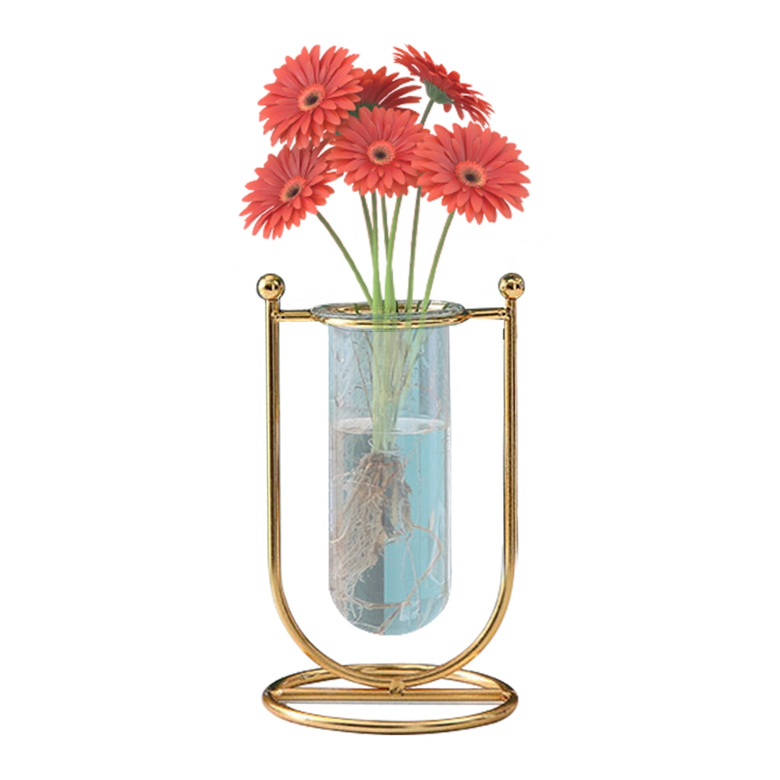 Flower Pot With Rack/Holder Test Tube Vase Wrought Iron Pergola Vases