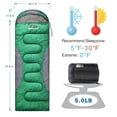 thumbnail image 2 of Saco de Dormir Rioyalo para Adultos, Impermeable, para Camping, 0 Grados, 2 of 6