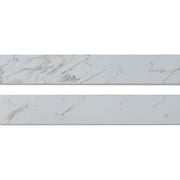 MSI Pietra Carrara 3 in. x 18 in. Polished Porcelain Bullnose Wall Tile (10-Pieces/Case)
