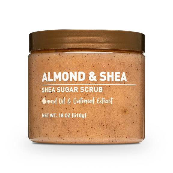 Walmart Equate Shea Sugar Scrub, Almond and Shea, 18 oz