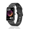 thumbnail image 1 of Reloj inteligente ritmo cardíaco oxygen v5.0 ip68 impermeable reseña a prueba de sudor sleep brazalet regalo smartwatch hombres mujeres podómetro negro Inevent EL005723-01B, 1 of 6
