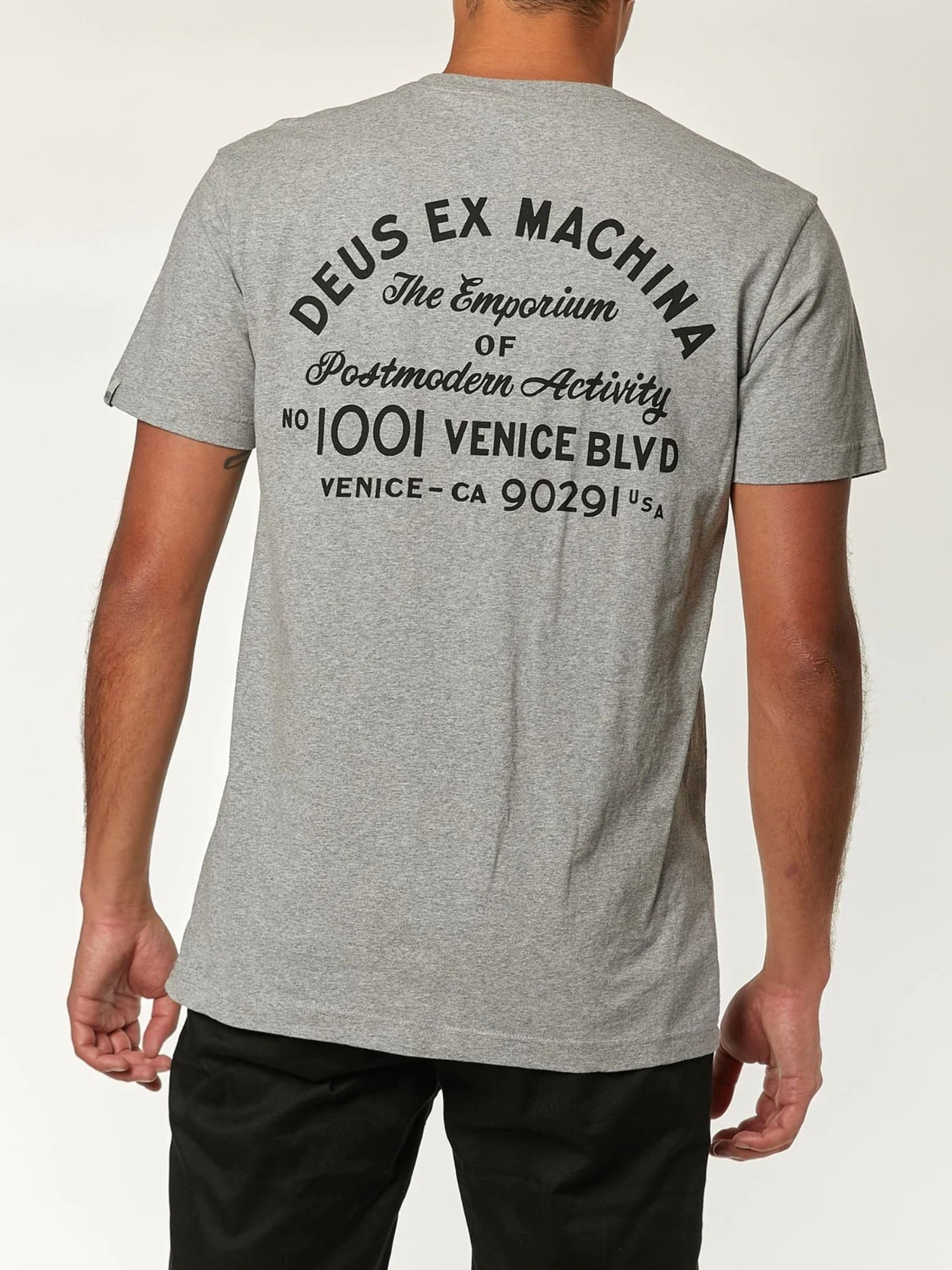 DEUS EX MACHINA|VENICE ADDRESS メンズ Tシャツ DMS41065A Deus ex machina Mens Venice Address T-Shirt Grey Marle
