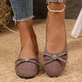 thumbnail image 5 of Women's Comfortable Flats Round Toe Flat Shoes for Women Bow Dressy Flats Shoes with Arch Support Insole Office Flats for Work, Party, Date, 5 of 9