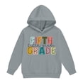 thumbnail image 3 of Vividxx Hoodies For Girls Long Sleeve Letter Print Pocket Pullover Casual Hooded Sweatshirts For School Fashion Clothes 2-3 Years, 3 of 4