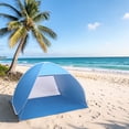 thumbnail image 7 of Hassch Pop up Beach Tent with Carry Bag for 2-3 Person, Waterproof Portable Outdoor Sun Shelter for Camping, Fishing, Hiking, Blue, 7 of 7