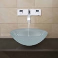 thumbnail image 5 of Vigo White Frost Vessel Sink and Wall Mount Faucet Set, Chrome, 5 of 6