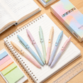 thumbnail image 3 of Rollerball Gel Pens 5Pcs Multicolor Quick-Drying Ink with Refill, Press Type Carbon Pens for Office Writing, 3 of 6