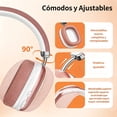 thumbnail image 4 of Auriculares inalámbricos. Cancelación activa del ruido, modo transparente, audio espacial, auriculares Bluetooth con cómodas almohadillas de proteína, 24 horas de autonomía para viajar/trabajar,Plata, 4 of 5