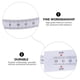 thumbnail image 4 of GOOHOCHY Cinta métrica de plástico para medir la circunferencia de la cabeza del bebé (6 unidades, 56 cm), 4 of 8