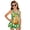 Cartoon Capybara & Daisy Floral Pattern, variant on Cartoon Capybara Cycling Print Girls Swim Dress - Sleeveless Skirted One Piece Bathing Suit with Built-in Liner, Quick Dry for Beach & Pool