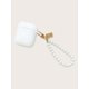 thumbnail image 3 of Solid Airpods Case With Faux Pearl Beaded Lanyard, 3 of 3