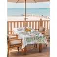 thumbnail image 2 of Outdoor Tablecloth with Umbrella Hole for Patio/Picnic/Party/Camping, Colorful Flowers Waterproof Table Cloth Rectangle Table Cover Washable, Spring Floral Leaves Botanical Gray Plaid (54"x 80"), 2 of 8