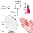 thumbnail image 5 of YIEMEEN 12/24Pcs Circle Discs Transparent Round Acrylic Blank + Tassel Pendant Keychain, 5 of 12