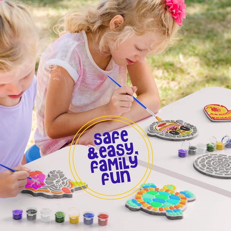 Dan&Darci Stepping Stone Painting Kit, 5 Garden Stones photo 7