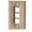 Beige, variant on Cable Wholesale 301-3K-W 3 Port Single Gang Keystone Wall Plate - White