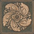 thumbnail image 2 of Kruskamp, Janet 20x20 Black Ornate Wood Framed with Double Matting Museum Art Print Titled - Rosette II, 2 of 4