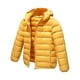 thumbnail image 2 of Qarigey Chaqueta a prueba de viento esencial para niños de invierno para días fríos, ropa de plumón, chaquetas, abrigo para invierno Abrigos y chamarras amarillo+150cm, 2 of 6