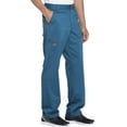 thumbnail image 4 of Dickies Essence Medical Scrubs Pant for Men Drawstring Zip Fly Plus Size DK160S, 2XL Short, Caribbean Blue, 4 of 7