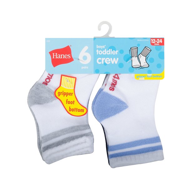 Hanes Hanes Infant/Toddler Boys' Crew Socks 6Pack