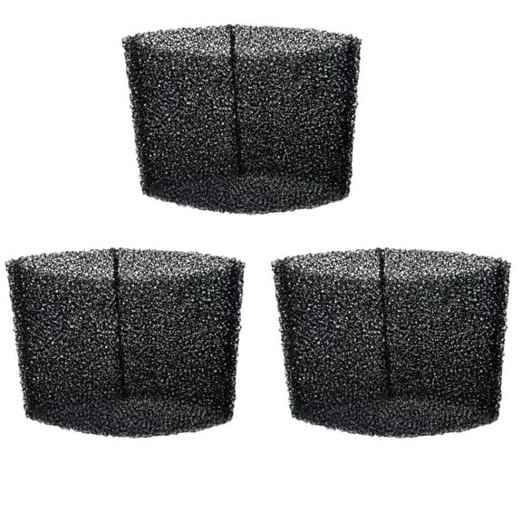 20-1200A Universal Foam Filter ,3-Pack, Compatible with Hyper Tough 2.5-5 Gallon Wet/Dry Vacuums