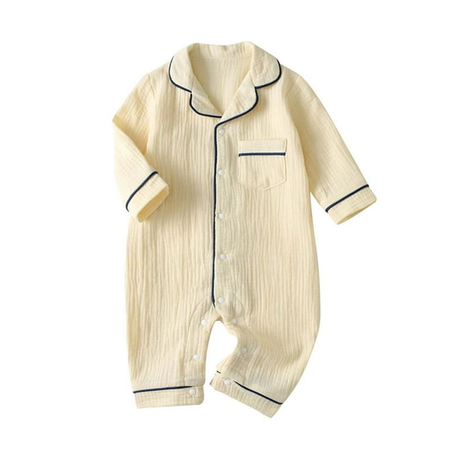 TZEWGL Pyjama une Pièce Boutonné pour Tout-Petits Vacances Source Chaude Plage Taille 12-18M
