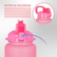thumbnail image 4 of Botella de agua Onof  BAP-2.2L 2.2 Litros Termo de agua Rosa Azul con Marcador de Tiempo, 4 of 9