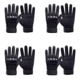 thumbnail image 2 of Guantes tácticos StrikeGrip 4Pares XL Negro 110mm x 220mm Cuero Sintético PVC Nailon y Microfibra., 2 of 3