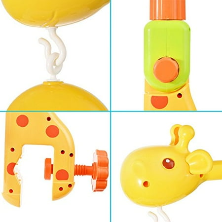 Kids Baby Electronic Spinning Clover Mobile Sun Animal Friends