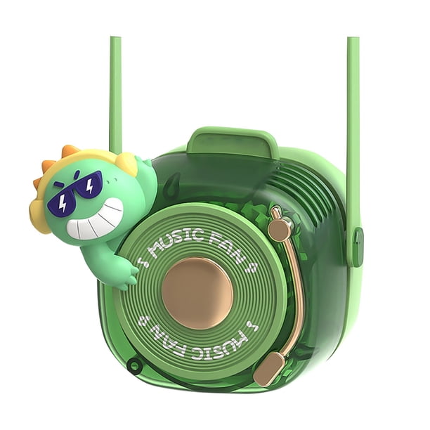 便宜卖啦EasyLife Pequeño ventilador de mano sin hojas recargable por USB portátil al aire libre de dibujos animados para niños