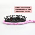 thumbnail image 5 of Pink Breast Cancer Awareness Pattern Hair Brush,Girls Detangling Hair Brush,Glide Through Tangles with Ease for Wet & Dry Hair,8.8"X2.8", 5 of 7