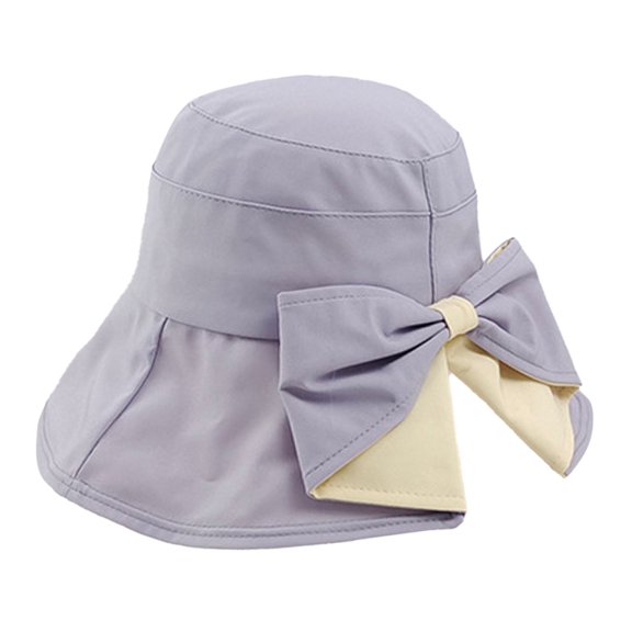 EnJoCho Split Fisherman Hat Versatile Fisherman Hat Trendy Cotton Cloth Back Split Bow Fashionable Casual Sun And Sunshade Hat Beach Hat