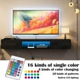 thumbnail image 6 of Floating TV Stand Wall Mounted with 20 Color LEDs,63" Modern TV Stand,Floating TV Cabinet Entertainment Center for 55 60 65 Inch TV,Wood TV Console with Storage for Living Room, Bedroom -White, 6 of 17
