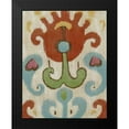 thumbnail image 2 of Zarris, Chariklia 15x18 Black Modern Framed Museum Art Print Titled - Tribal Ikat I, 2 of 5