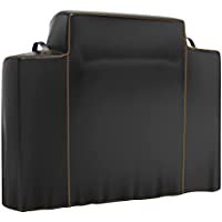 "Grill Cover for Traeger Ironwood 885 Wood Pellet Grill, BAC513, 1680D Heavy Duty Smoker Cover, Full Length, Black()"
