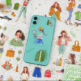 thumbnail image 3 of Women Journal Sticker Book, PET People Stickers for Journaling, Scrapbooking, Junk Journal Supplies Movement Rhythm,1 * Journaling Stickers kit, 3 of 8